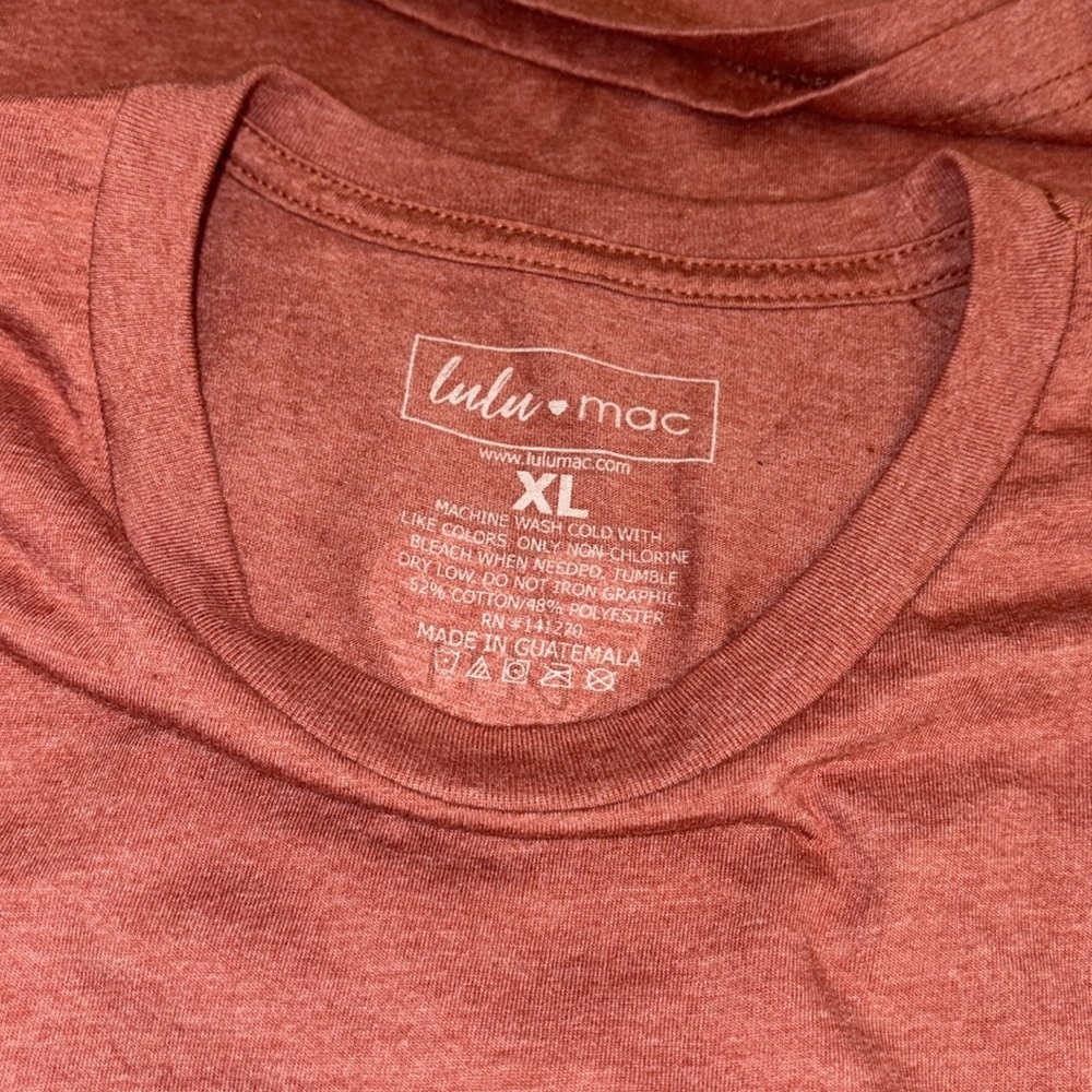 Lulu Mac graphic T-shirt short sleeves crew neck western vibe Size X-Large - Picture 6 of 7